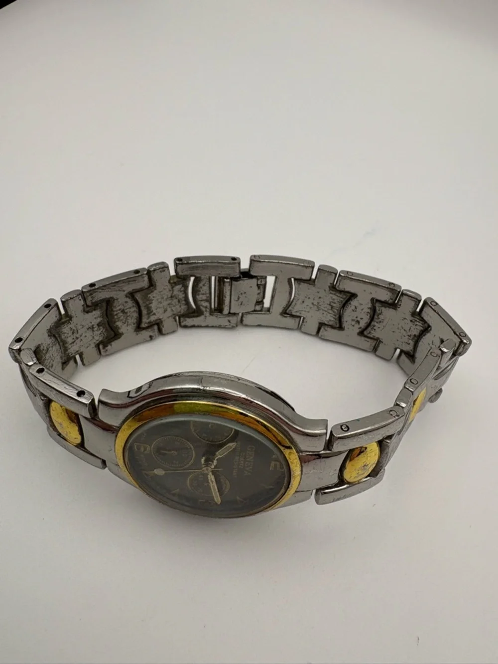 Geneva Two-Tone Silver &‎ Gold Men’s Watch